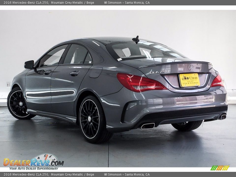 2016 Mercedes-Benz CLA 250 Mountain Grey Metallic / Beige Photo #10