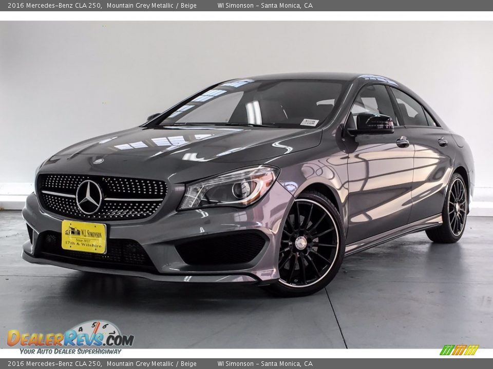 2016 Mercedes-Benz CLA 250 Mountain Grey Metallic / Beige Photo #12