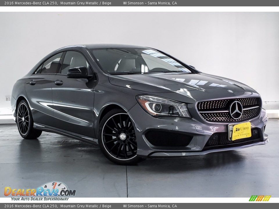 2016 Mercedes-Benz CLA 250 Mountain Grey Metallic / Beige Photo #14