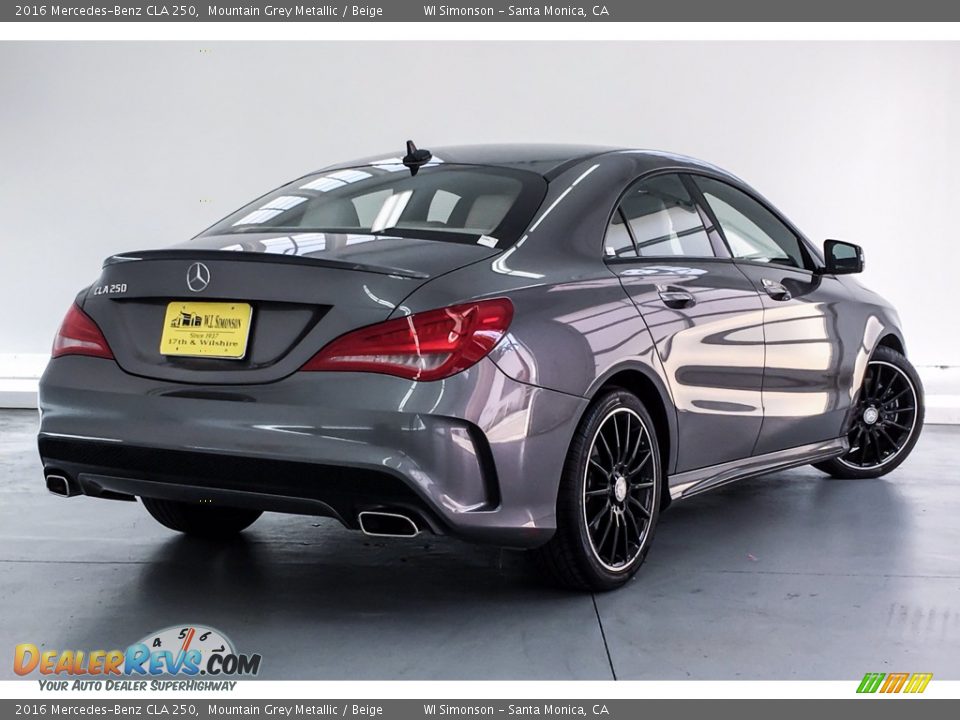 2016 Mercedes-Benz CLA 250 Mountain Grey Metallic / Beige Photo #16