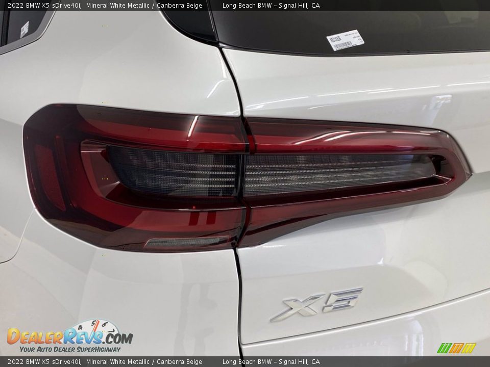 2022 BMW X5 sDrive40i Mineral White Metallic / Canberra Beige Photo #6