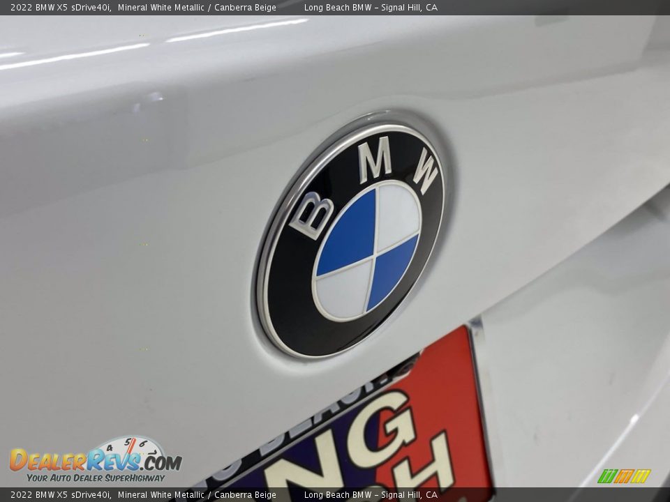 2022 BMW X5 sDrive40i Mineral White Metallic / Canberra Beige Photo #7