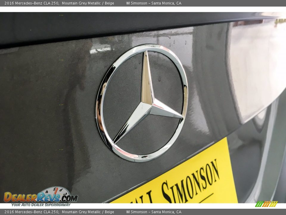 2016 Mercedes-Benz CLA 250 Mountain Grey Metallic / Beige Photo #28