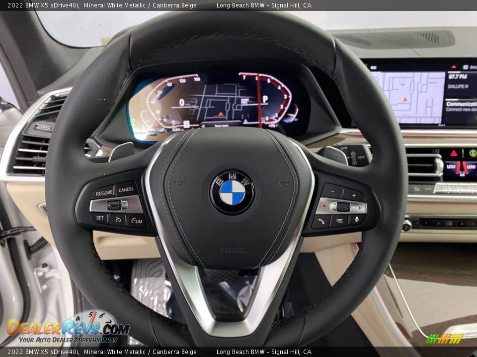 2022 BMW X5 sDrive40i Steering Wheel Photo #14