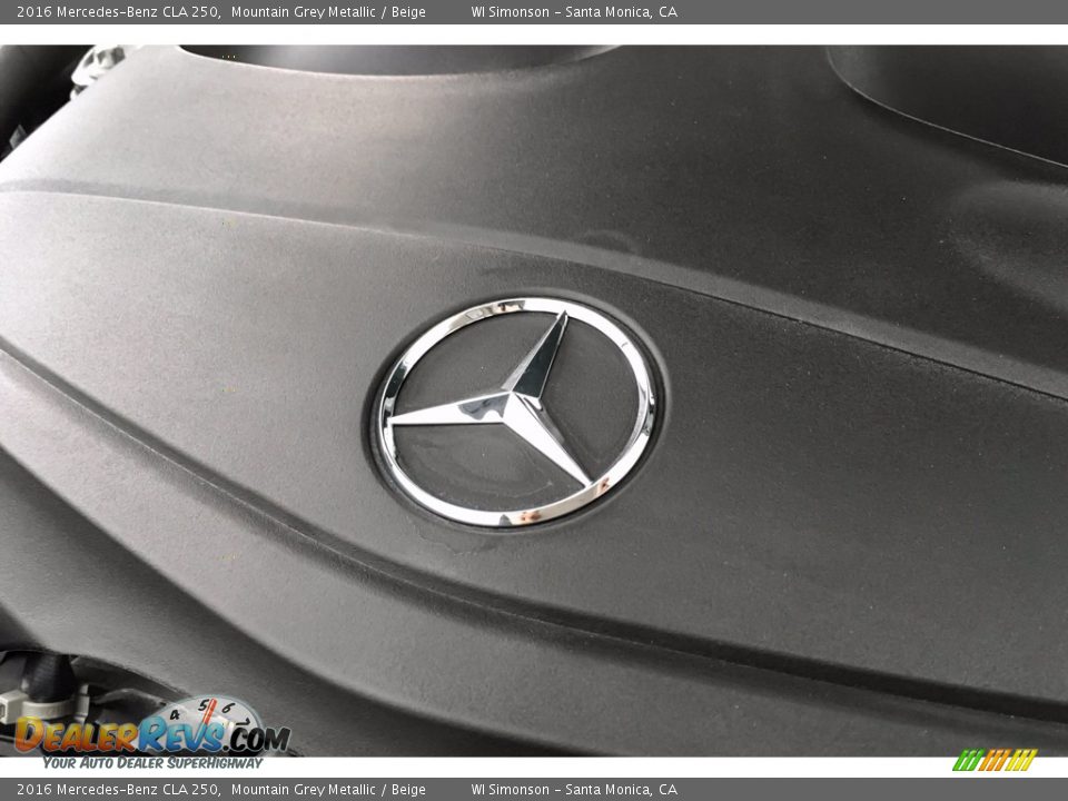 2016 Mercedes-Benz CLA 250 Mountain Grey Metallic / Beige Photo #31