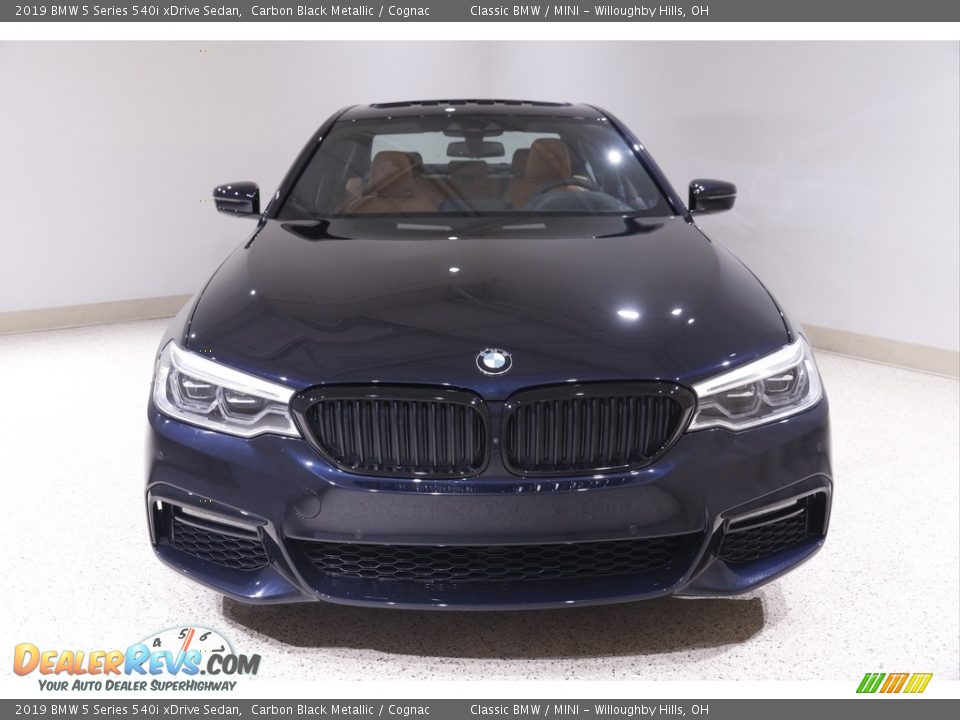 2019 BMW 5 Series 540i xDrive Sedan Carbon Black Metallic / Cognac Photo #2