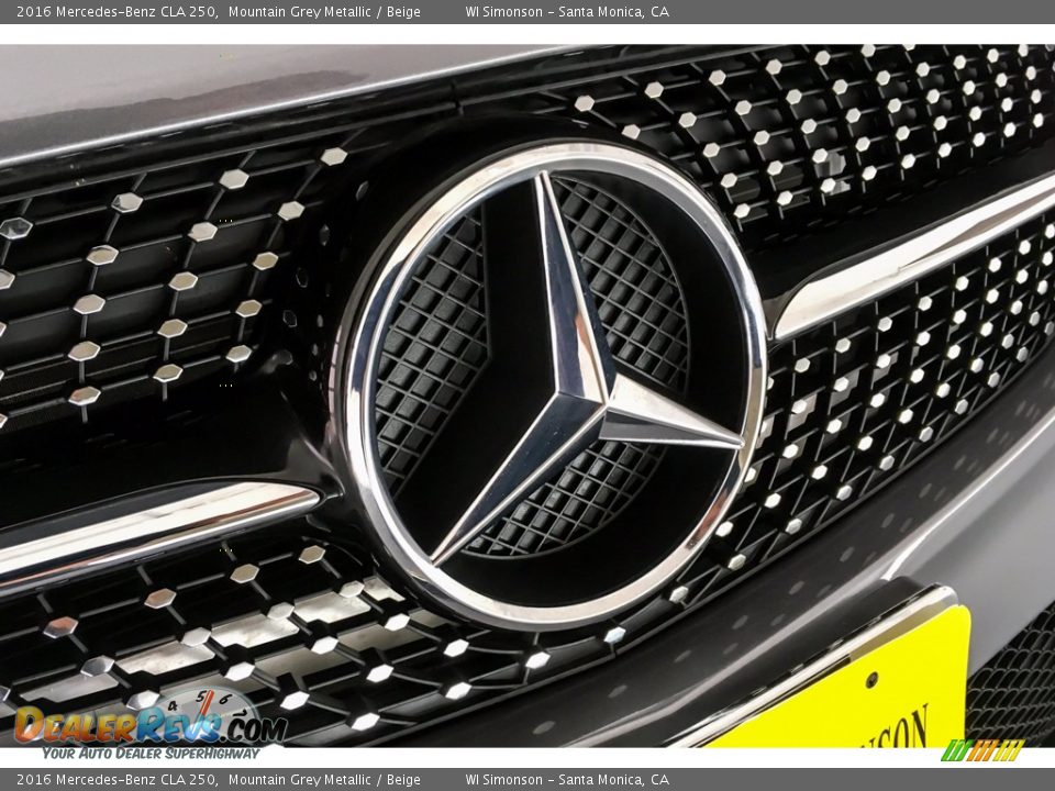 2016 Mercedes-Benz CLA 250 Mountain Grey Metallic / Beige Photo #33
