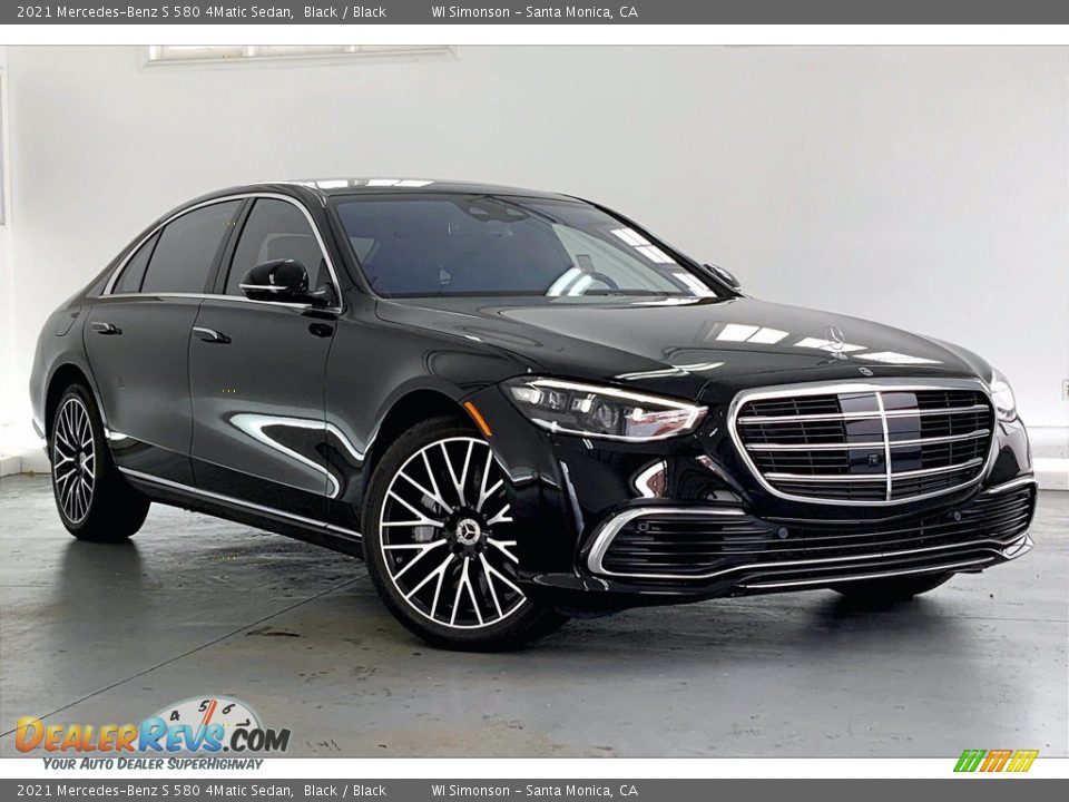 2021 Mercedes-Benz S 580 4Matic Sedan Black / Black Photo #12