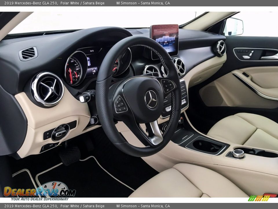 2019 Mercedes-Benz GLA 250 Polar White / Sahara Beige Photo #4