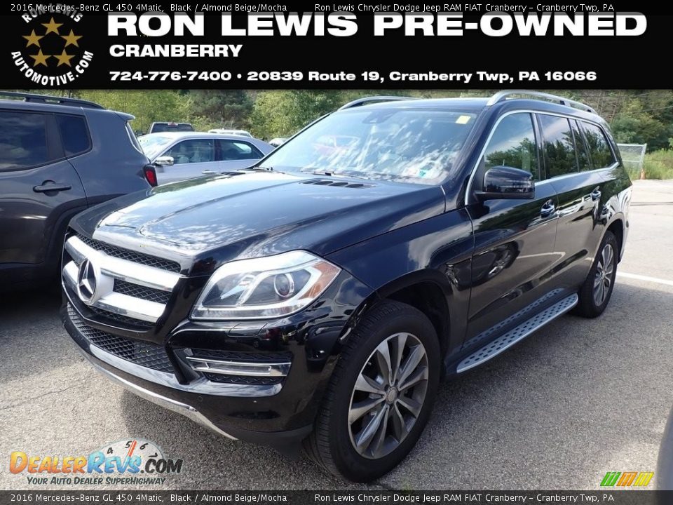 2016 Mercedes-Benz GL 450 4Matic Black / Almond Beige/Mocha Photo #1