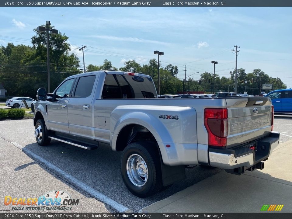 2020 Ford F350 Super Duty XLT Crew Cab 4x4 Iconic Silver / Medium Earth Gray Photo #5