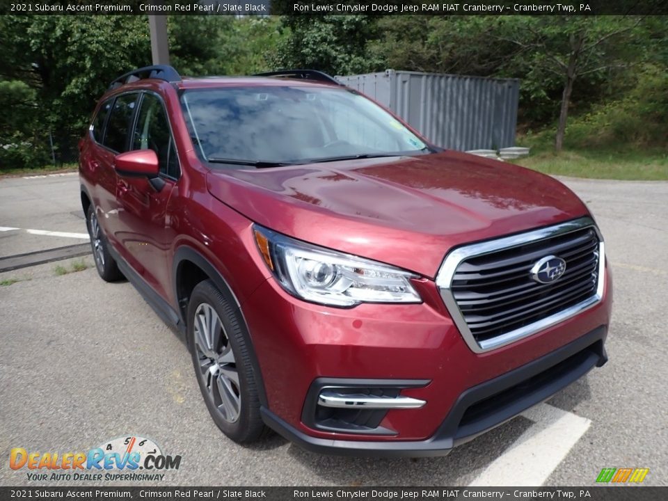 2021 Subaru Ascent Premium Crimson Red Pearl / Slate Black Photo #2