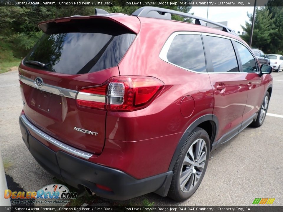 2021 Subaru Ascent Premium Crimson Red Pearl / Slate Black Photo #3