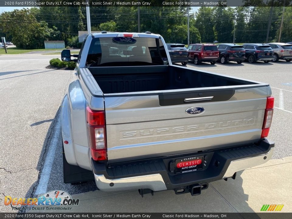 2020 Ford F350 Super Duty XLT Crew Cab 4x4 Iconic Silver / Medium Earth Gray Photo #6