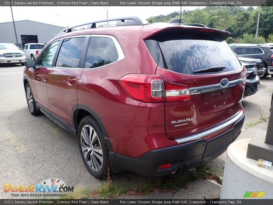 2021 Subaru Ascent Premium Crimson Red Pearl / Slate Black Photo #4