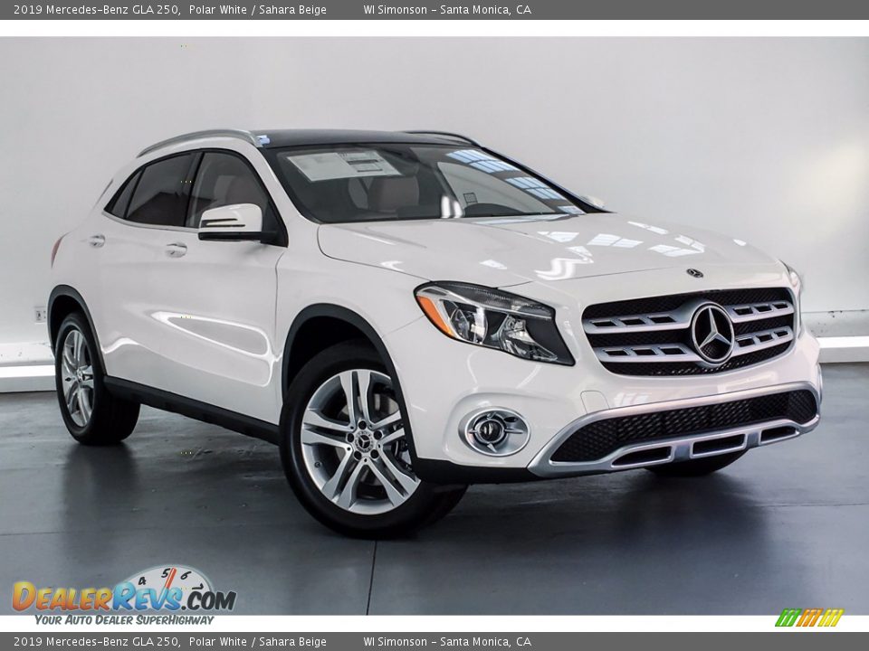 2019 Mercedes-Benz GLA 250 Polar White / Sahara Beige Photo #12