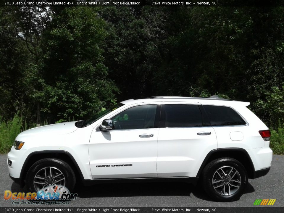 2020 Jeep Grand Cherokee Limited 4x4 Bright White / Light Frost Beige/Black Photo #1