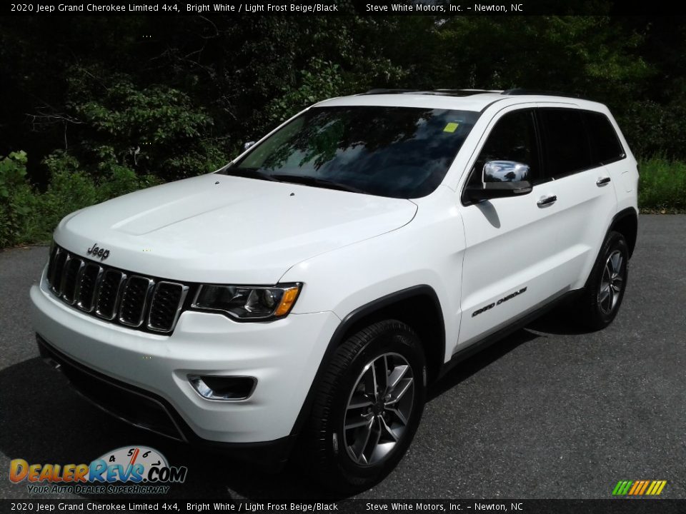 2020 Jeep Grand Cherokee Limited 4x4 Bright White / Light Frost Beige/Black Photo #3