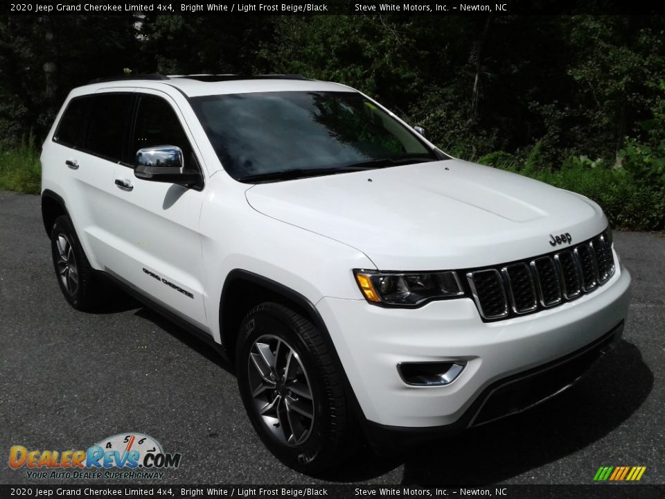 2020 Jeep Grand Cherokee Limited 4x4 Bright White / Light Frost Beige/Black Photo #6