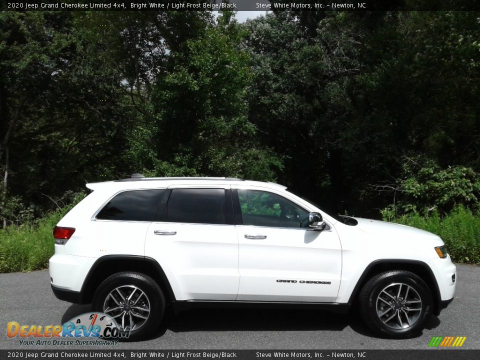 2020 Jeep Grand Cherokee Limited 4x4 Bright White / Light Frost Beige/Black Photo #7