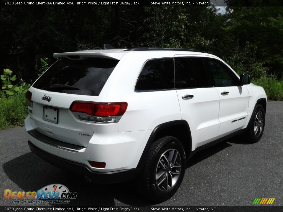 2020 Jeep Grand Cherokee Limited 4x4 Bright White / Light Frost Beige/Black Photo #8