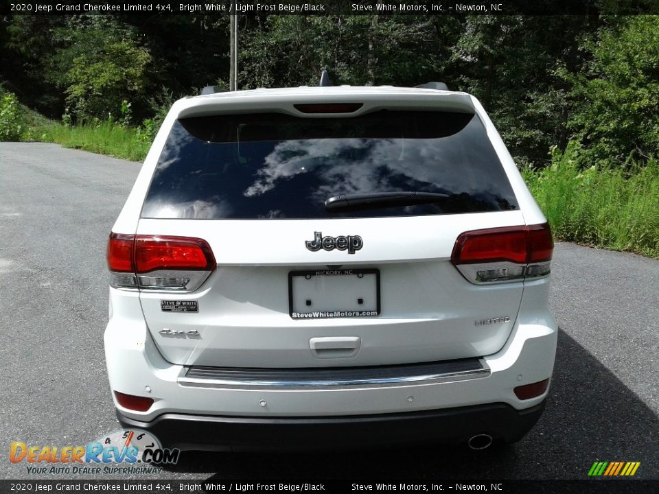 2020 Jeep Grand Cherokee Limited 4x4 Bright White / Light Frost Beige/Black Photo #9