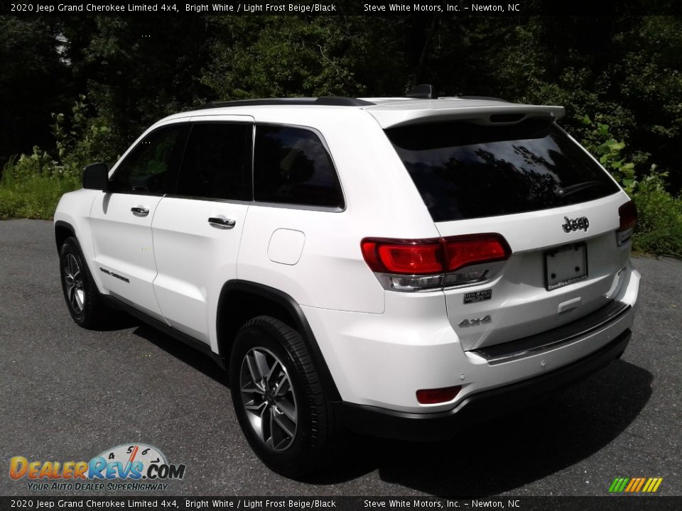 2020 Jeep Grand Cherokee Limited 4x4 Bright White / Light Frost Beige/Black Photo #10