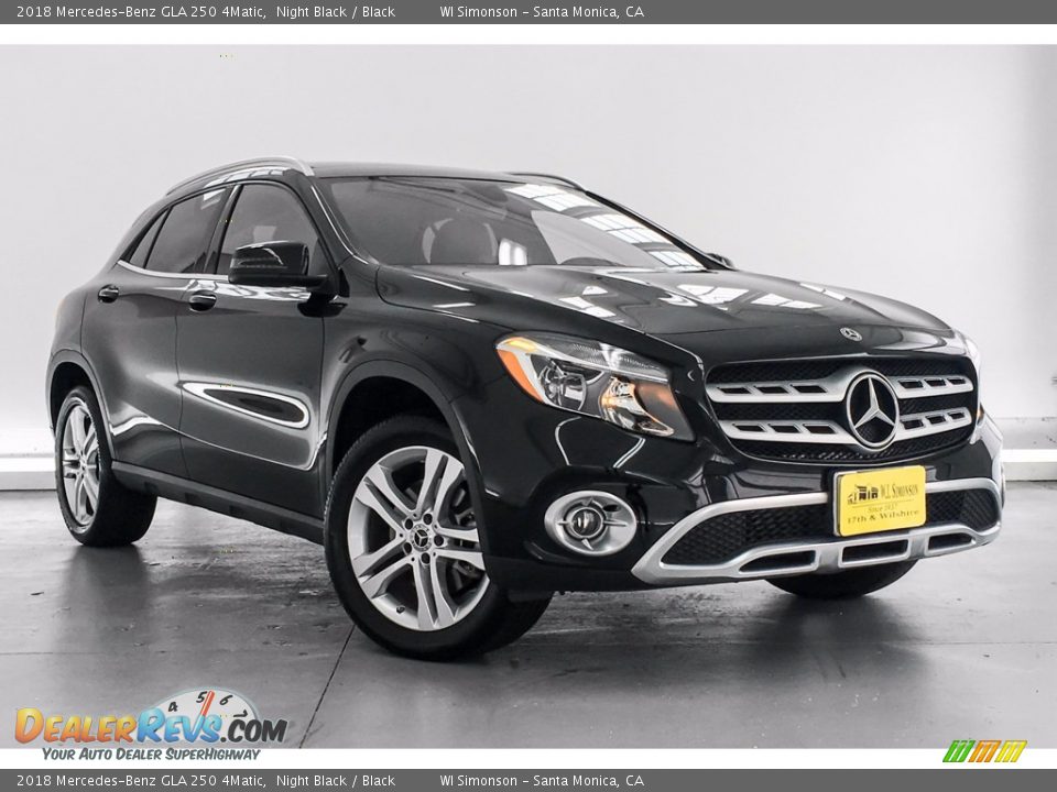 2018 Mercedes-Benz GLA 250 4Matic Night Black / Black Photo #12