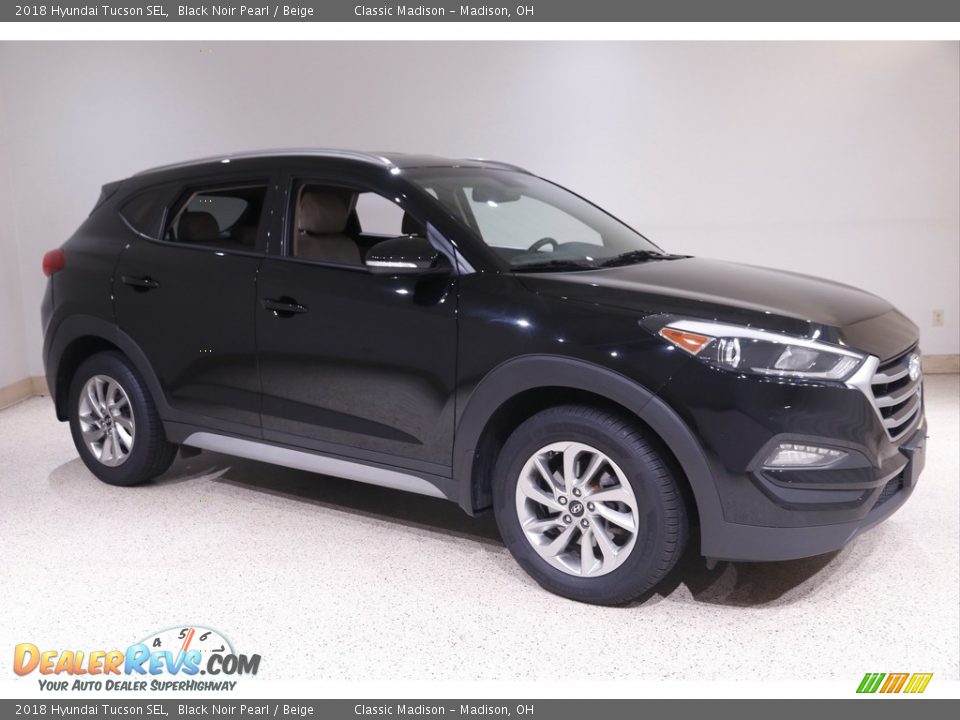 2018 Hyundai Tucson SEL Black Noir Pearl / Beige Photo #1