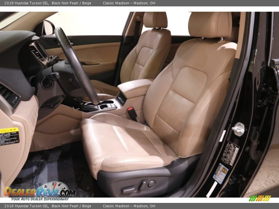 2018 Hyundai Tucson SEL Black Noir Pearl / Beige Photo #5