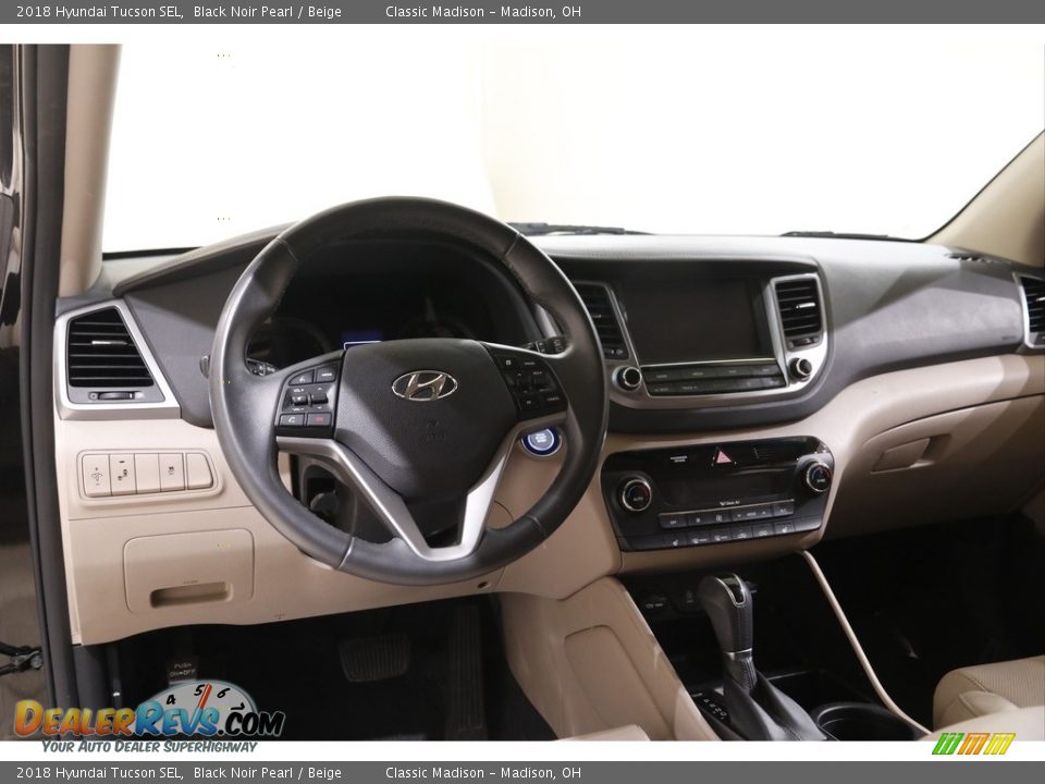 2018 Hyundai Tucson SEL Black Noir Pearl / Beige Photo #6