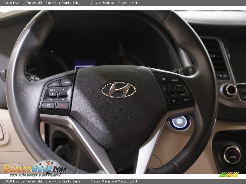2018 Hyundai Tucson SEL Black Noir Pearl / Beige Photo #7