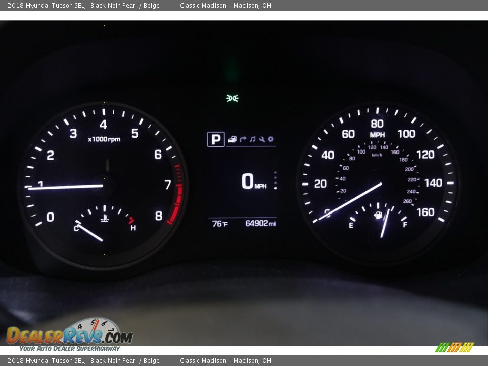 2018 Hyundai Tucson SEL Black Noir Pearl / Beige Photo #8