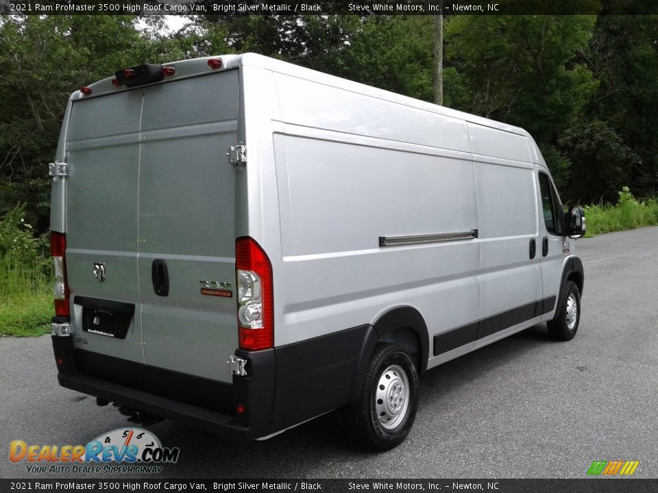 2021 Ram ProMaster 3500 High Roof Cargo Van Bright Silver Metallic / Black Photo #6