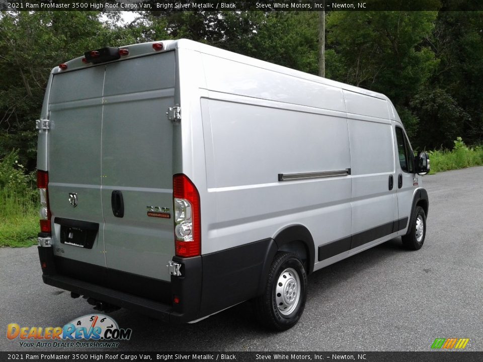 2021 Ram ProMaster 3500 High Roof Cargo Van Bright Silver Metallic / Black Photo #6