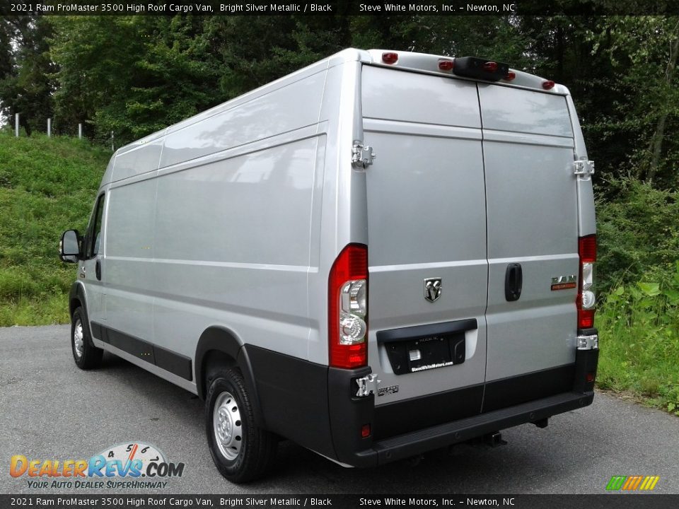 2021 Ram ProMaster 3500 High Roof Cargo Van Bright Silver Metallic / Black Photo #8