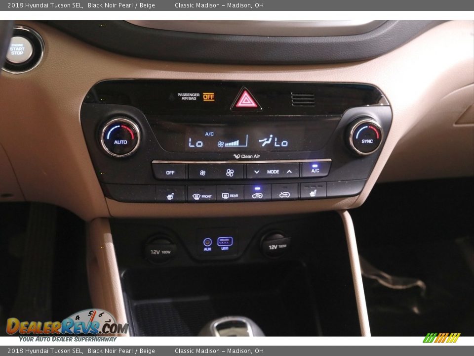 2018 Hyundai Tucson SEL Black Noir Pearl / Beige Photo #14