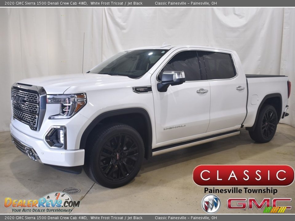 2020 GMC Sierra 1500 Denali Crew Cab 4WD White Frost Tricoat / Jet Black Photo #1