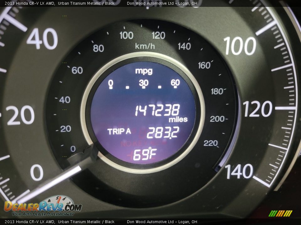 2013 Honda CR-V LX AWD Urban Titanium Metallic / Black Photo #31