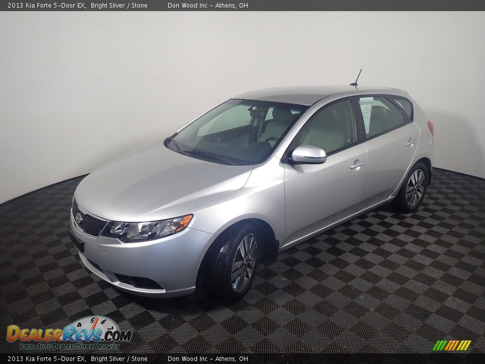 2013 Kia Forte 5-Door EX Bright Silver / Stone Photo #8