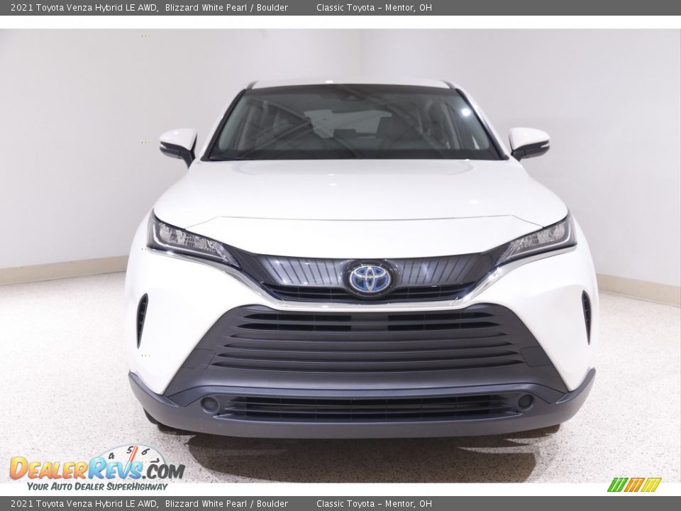 2021 Toyota Venza Hybrid LE AWD Blizzard White Pearl / Boulder Photo #2