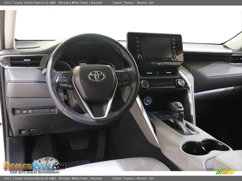 2021 Toyota Venza Hybrid LE AWD Blizzard White Pearl / Boulder Photo #6