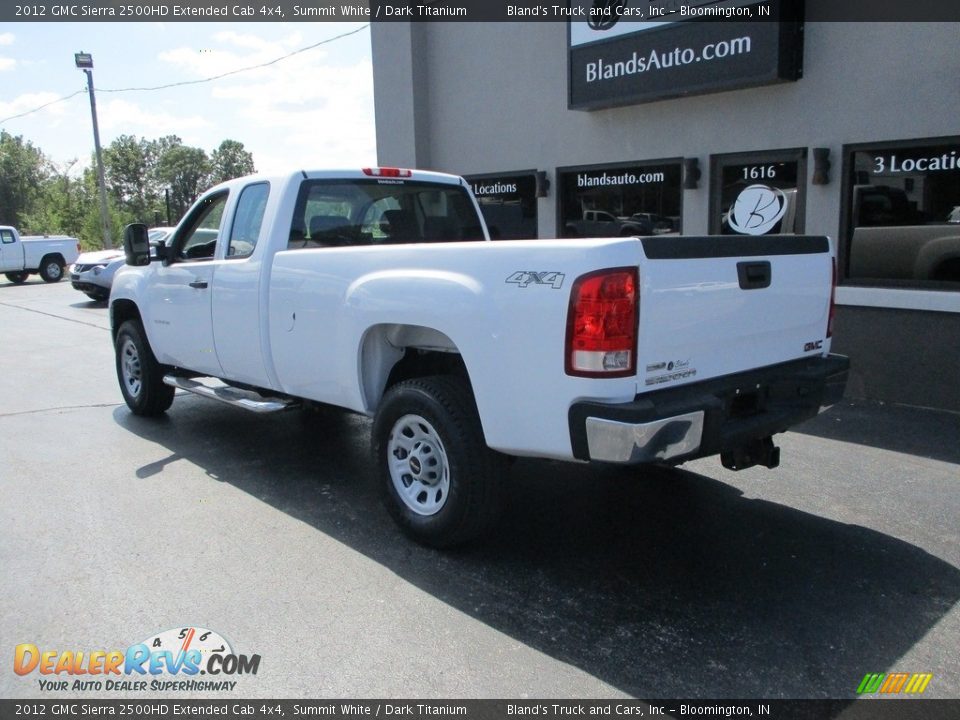 2012 GMC Sierra 2500HD Extended Cab 4x4 Summit White / Dark Titanium Photo #3