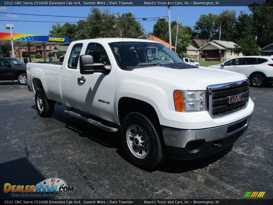 2012 GMC Sierra 2500HD Extended Cab 4x4 Summit White / Dark Titanium Photo #5