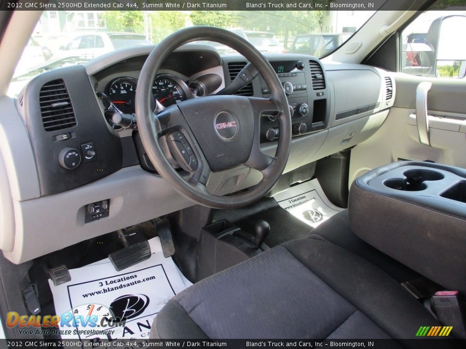 2012 GMC Sierra 2500HD Extended Cab 4x4 Summit White / Dark Titanium Photo #6