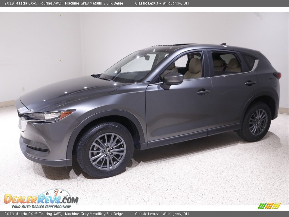 2019 Mazda CX-5 Touring AWD Machine Gray Metallic / Silk Beige Photo #3