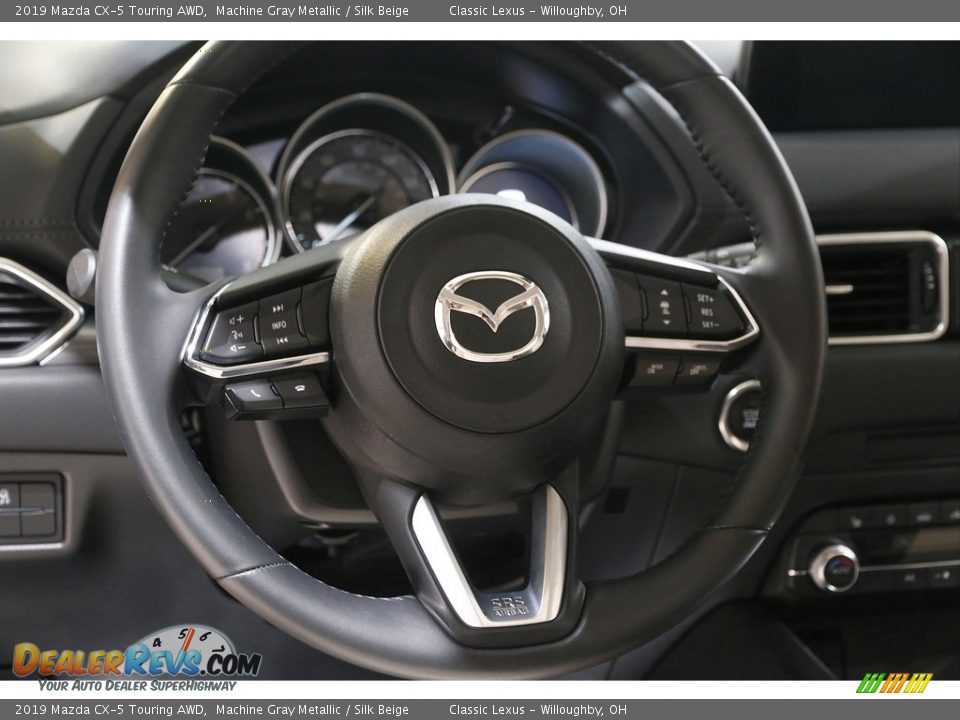 2019 Mazda CX-5 Touring AWD Machine Gray Metallic / Silk Beige Photo #7