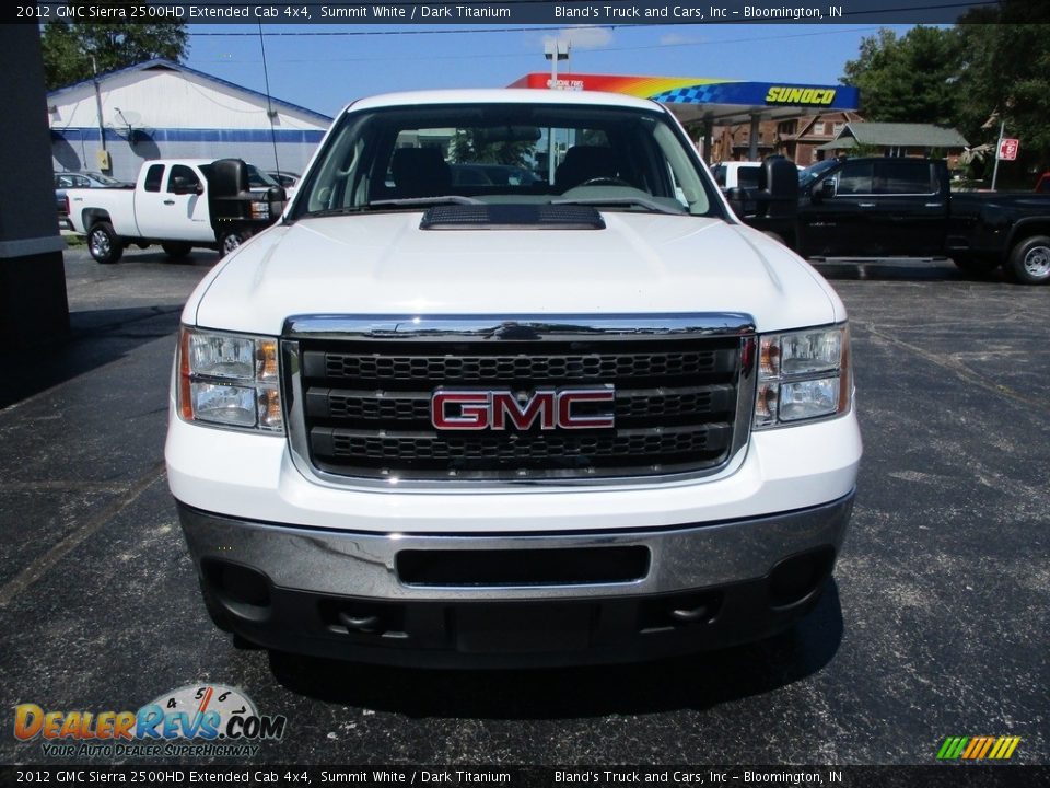 2012 GMC Sierra 2500HD Extended Cab 4x4 Summit White / Dark Titanium Photo #22