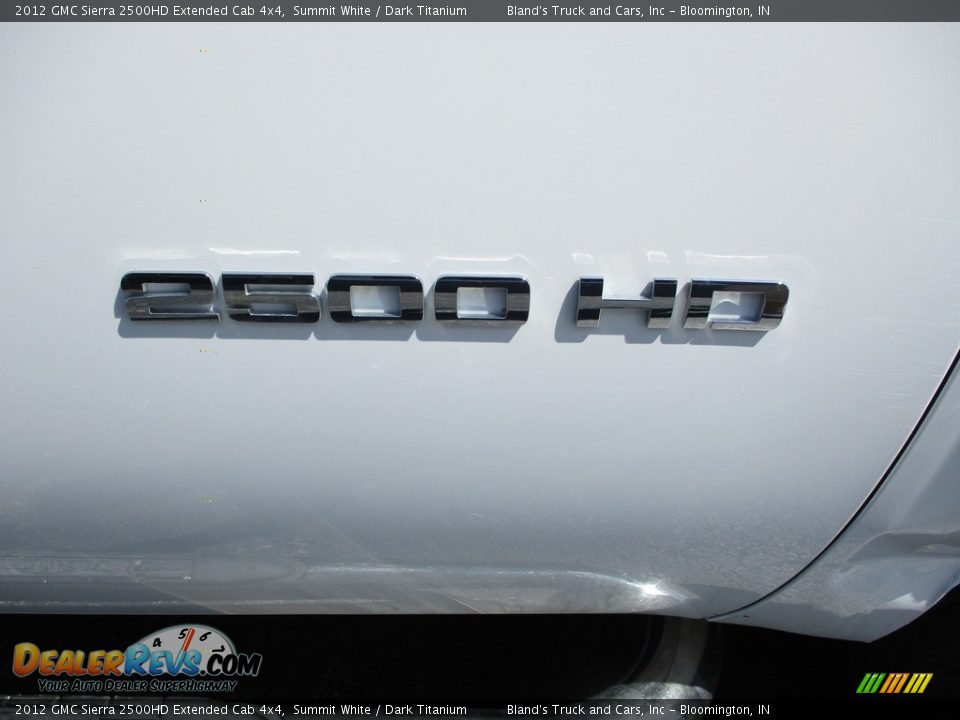 2012 GMC Sierra 2500HD Extended Cab 4x4 Summit White / Dark Titanium Photo #23