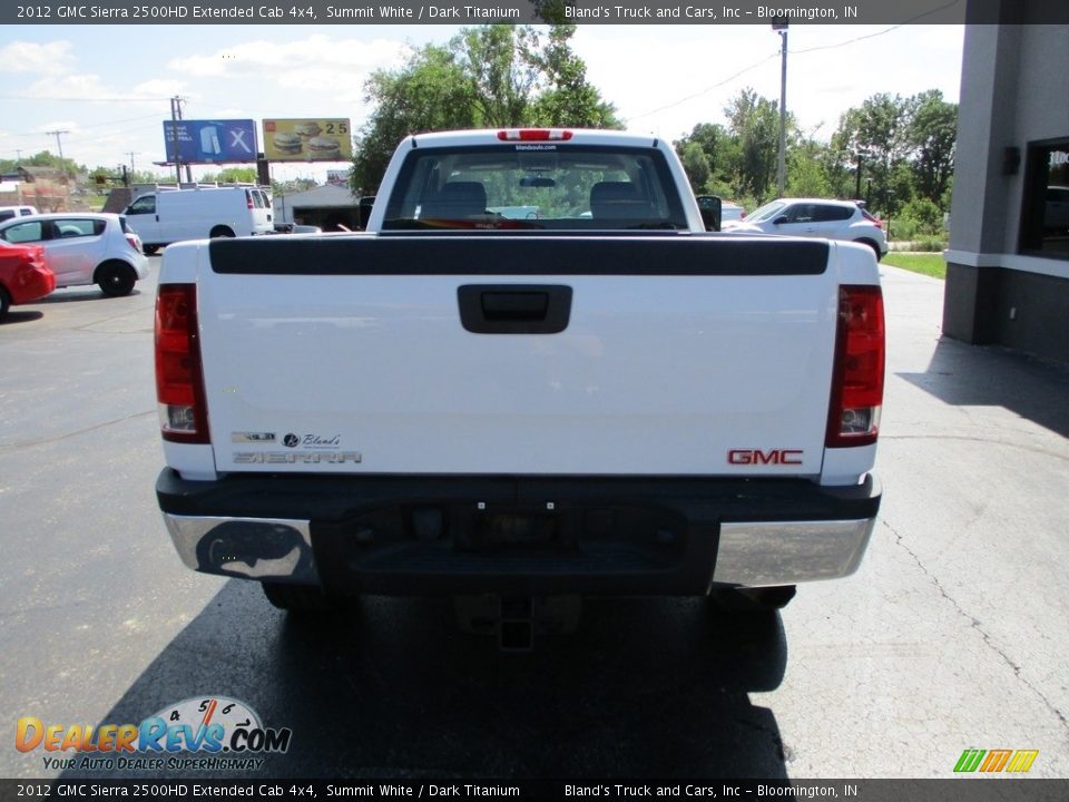 2012 GMC Sierra 2500HD Extended Cab 4x4 Summit White / Dark Titanium Photo #25